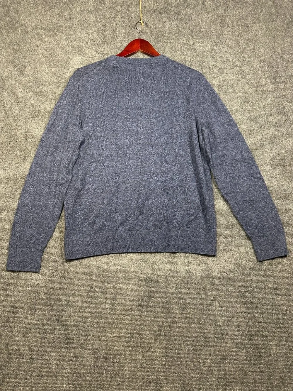 Banana Republic Shirt Mens Large Henley Blue Cotton Long Sleeve Pullover Buttons